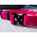 Obojek pro psa bezpečnostní Barbie Pink - L | 40-50 cm 25 mm Speciální spona, bez loga, lehce špinavé