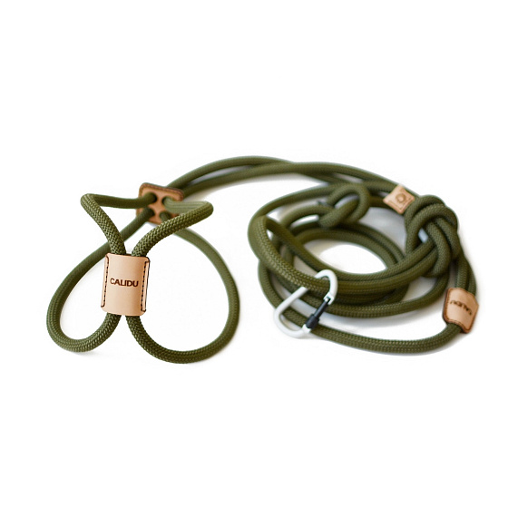 Vodítko 3v1 Twistline - Khaki